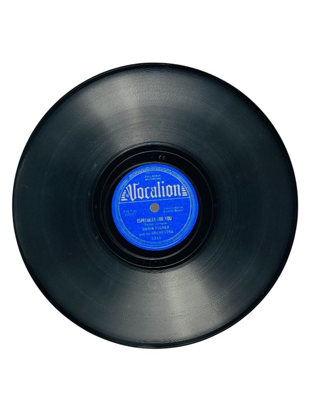 Orrin Tucker Especially For You / I Need Lovin 10in Shellac 78 RPM Vocalion 4241